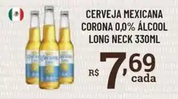 Bahamas Supermercados Cerveja mexicana corona 0,0% álcool long neck oferta