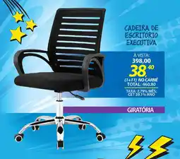 Lojas Cem Cadeira de escritório executiva oferta
