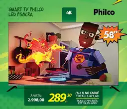 Lojas Cem Smart tv philco led p58cra oferta