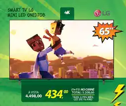 Lojas Cem Smart tv lg mini led qned70b oferta