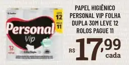 Bahamas Supermercados papel higiênico personal vip folha oferta