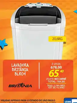 Lojas Cem Lavadora britânia blr04 oferta