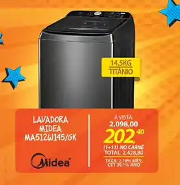 Lojas Cem Lavadora midea ma512w145/gk oferta