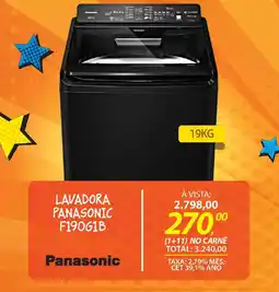 Lojas Cem Lavadora panasonic f190g1b oferta