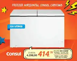 Lojas Cem Freezer horizontal consul chb53mb oferta