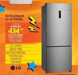 Lojas Cem Refrigerador lg gc-b569nl oferta