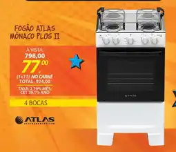 Lojas Cem Fogão atlas mônaco plus II oferta