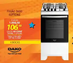 Lojas Cem Fogão dako supreme oferta