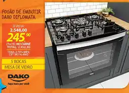 Lojas Cem Fogão de embutir dako diplomata oferta