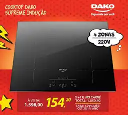 Lojas Cem Cooktop dako supreme indução 220V oferta