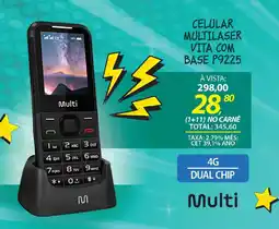 Lojas Cem Celular multilaser vita com base p9225 oferta