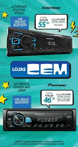 Lojas Cem autorrádio positron sp2230 oferta