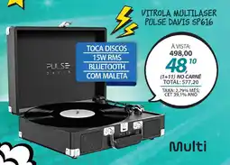 Lojas Cem Vitrola multilaser pulse davis sp616 oferta