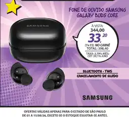 Lojas Cem Fone de ouvido samsung galaxy buds core oferta