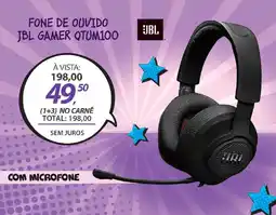 Lojas Cem Fone de ouvido jbl gamer qtum100 oferta