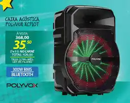 Lojas Cem Caixa acústica polyvox xc710t oferta