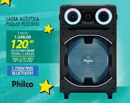 Lojas Cem Caixa acústica philco pcx7300 oferta