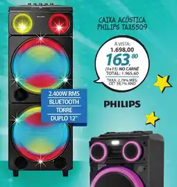 Lojas Cem Caixa acústica philips tax5509 oferta