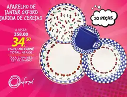 Lojas Cem Aparelho de jantar oxford jardim de cerejas oferta