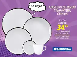 Lojas Cem Aparelho de jantar tramontina canyon oferta