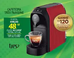 Lojas Cem Cafeteira três passione oferta