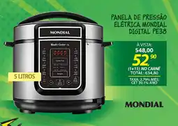 Lojas Cem Panela de pressão elétrica mundial digital pe38 oferta