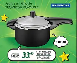 Lojas Cem Panela de pressão tramontina vancouver oferta