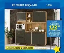 Lojas Cem Kit cozinha araça luxo oferta