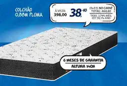 Lojas Cem Colchão 0,88m pluma oferta