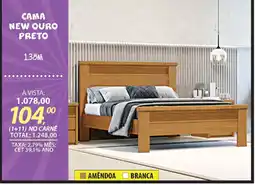 Lojas Cem Cama new ouro preto 1.38 m oferta