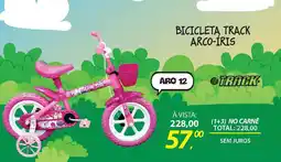 Lojas Cem Bicicleta track arco-íris oferta