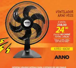 Lojas Cem Ventilador arno veze oferta