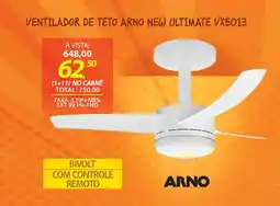 Lojas Cem Ventilador de teto arno new ultimate vx5013 oferta