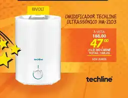Lojas Cem Umidificador techline ultrassônico hm-2103 oferta