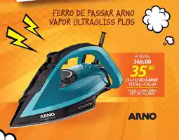 Lojas Cem Ferro de passar arno vapor ultragliss plus oferta