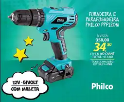 Lojas Cem Furadeira e parafusadeira philco ppf120m oferta