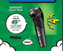 Lojas Cem Barbeador philco pb08 oferta