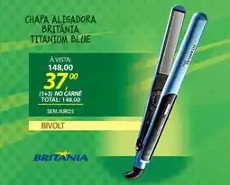 Lojas Cem Chapa alisadora britânia titanium blue oferta