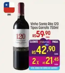 Muffato Vinho santa rita 120 tipos garrafa 750ml oferta