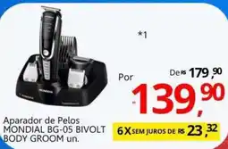 Supermercados Koch Aparador de Pelos Mondial Bg-05 Bivolt Body Groom oferta