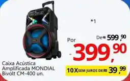 Supermercados Koch Caixa Acústica Amplificada Mondial oferta