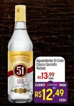 Muffato Aguardente 51 com casco garrafa oferta