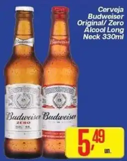 Comper Cerveja Budweiser Original/ Zero Alcool Long Neck oferta