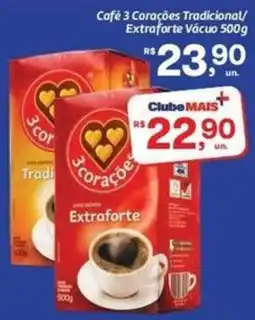 Comper Café 3 Corações Tradicional/Extraforte Vácuo oferta