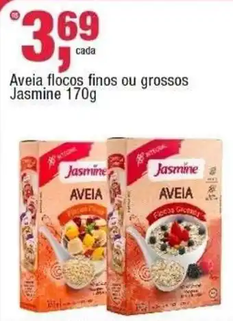 Aveia flocos finos ou grossos jasmine