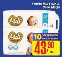 Comper Fralda Mili Love & Care Mega oferta