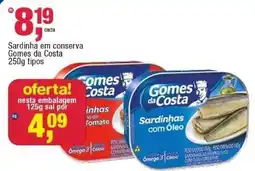 Frangolândia Sardinha em conserva Gomes da Costa oferta