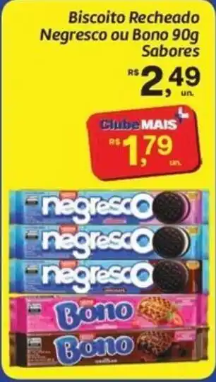 Comper Biscoito Recheado Negresco ou Bono oferta
