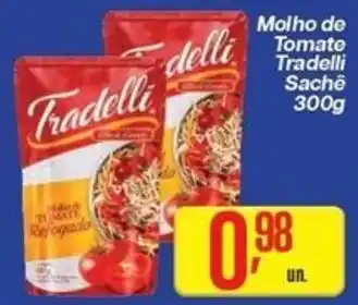 Comper molho de tomate tradelli sachê oferta