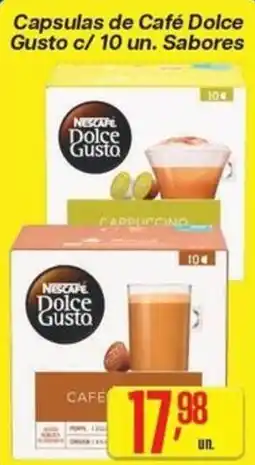 Comper Capsulas de Café Dolce Gusto c/ 10 un. Sabores oferta